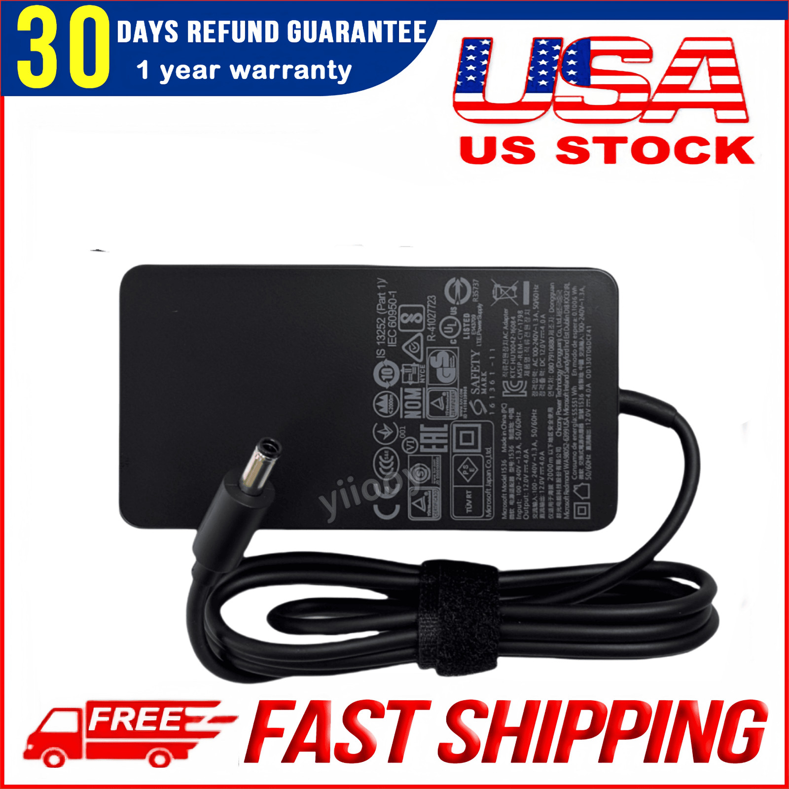 OEM 48W 1536 AC Adapter Charger for Microsoft Surface Pro 2/3 Docking Station