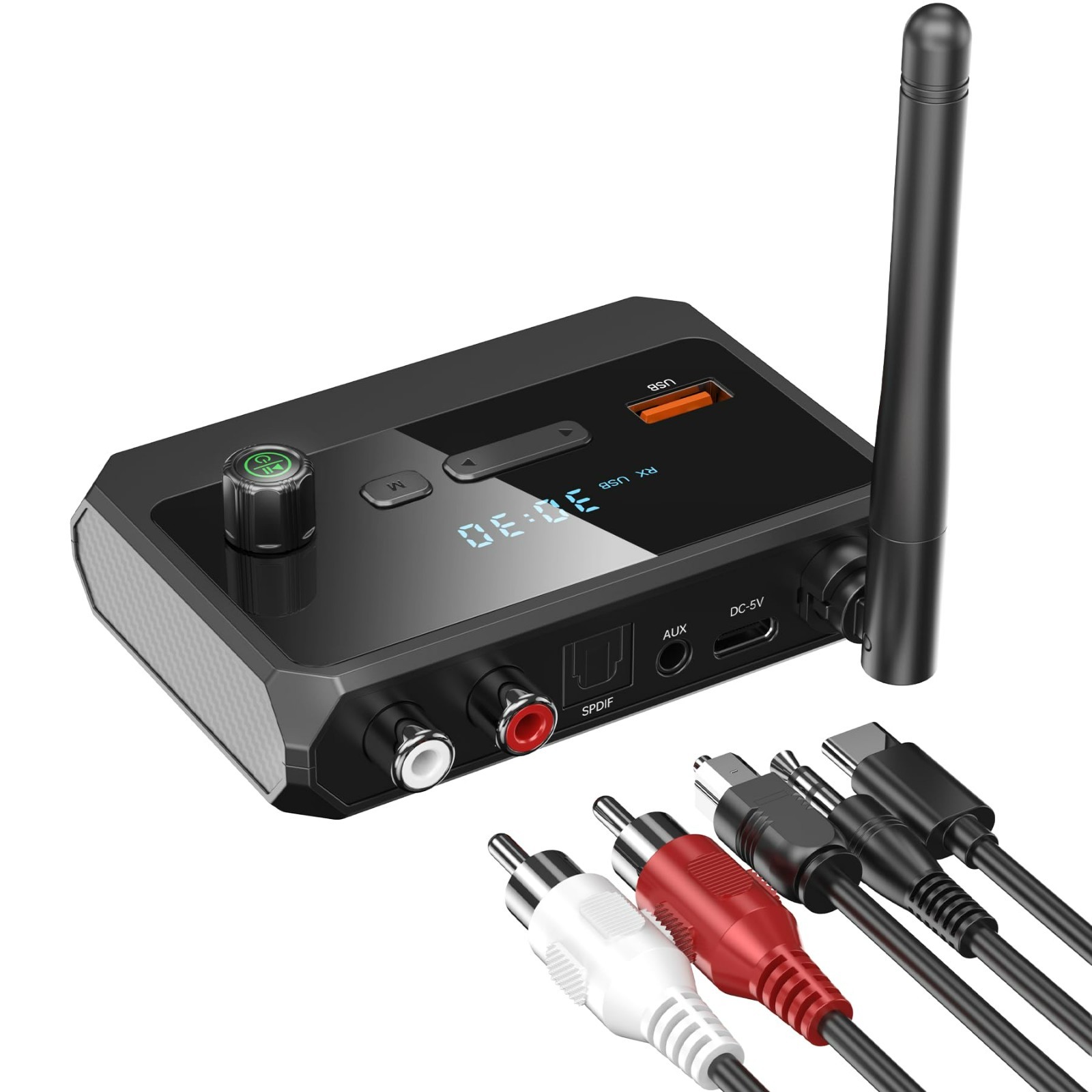 Bluetooth 5.4 Receiver for Home Stereo, Optical Audio, Low Latency, Wireless Sou