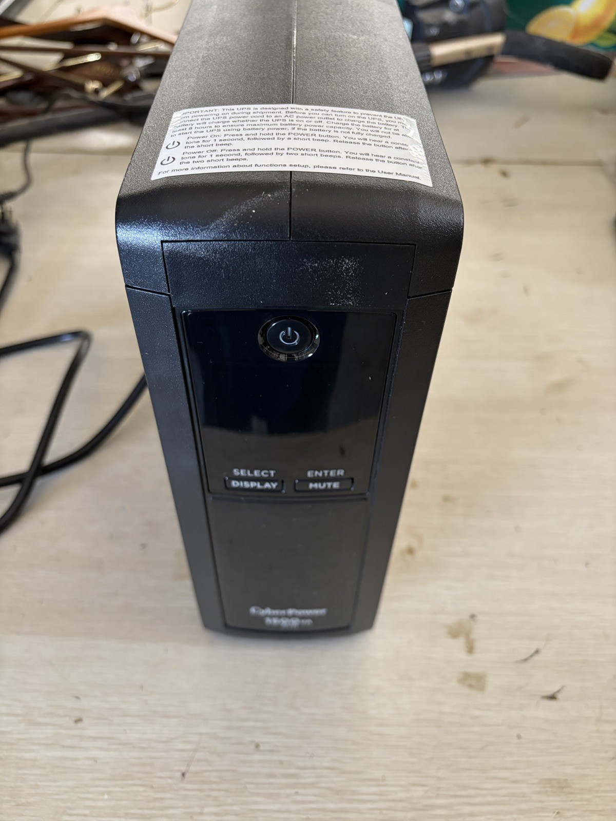 CyberPower CP1500AVRLCDa 1500VA 900W LCD UPS Battery Backup AVR Surge Protector