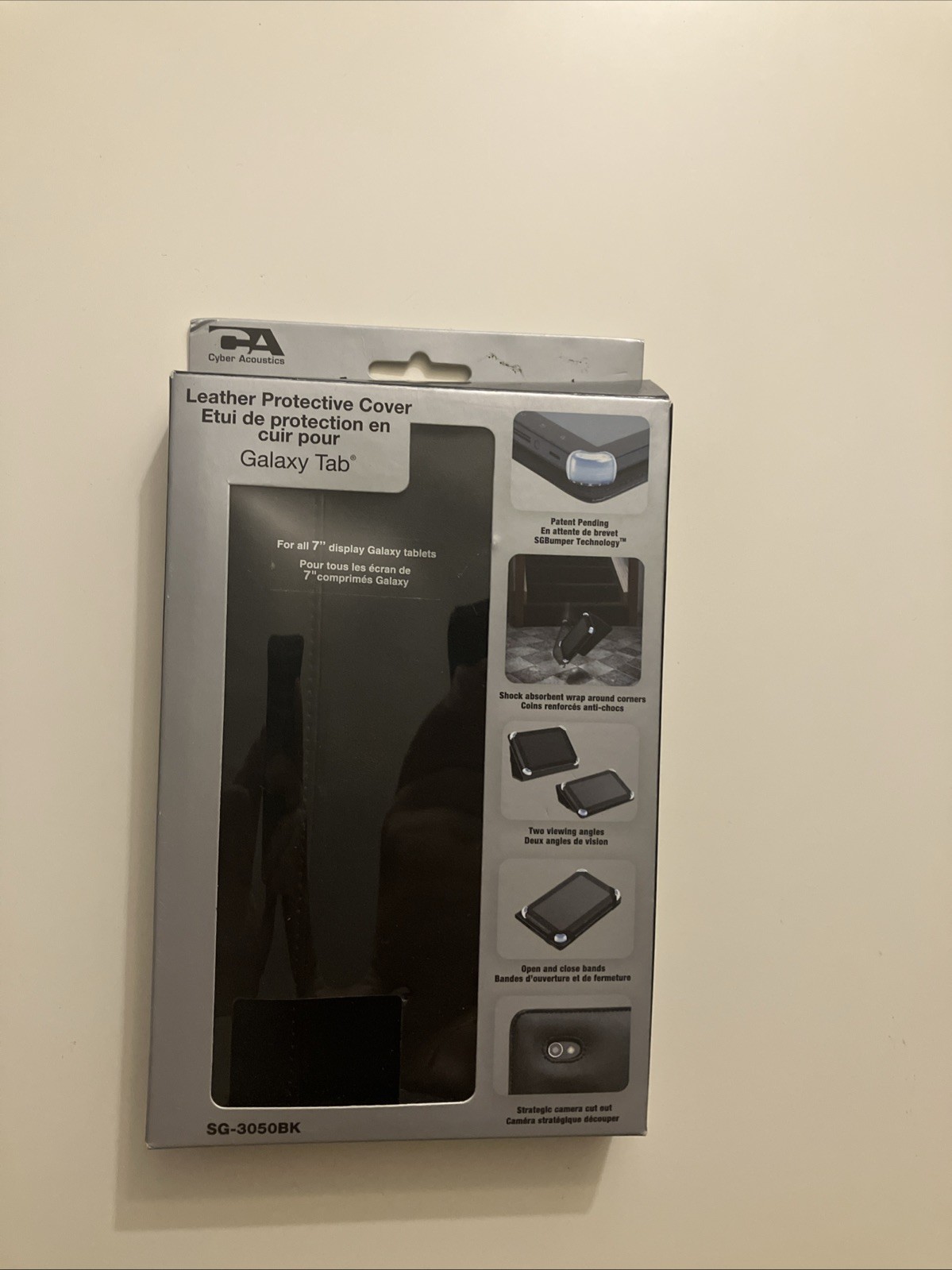 Cyber Acoustics Galaxy Tab SG-3050BK Leather Protective Case vintage NEW SEALED