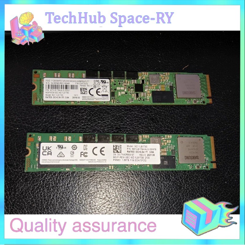 Used Samsung PM983 1.88TB SSD M.2 22110 NVMe PCIe 3.0x4 MZ-1LB1T9H