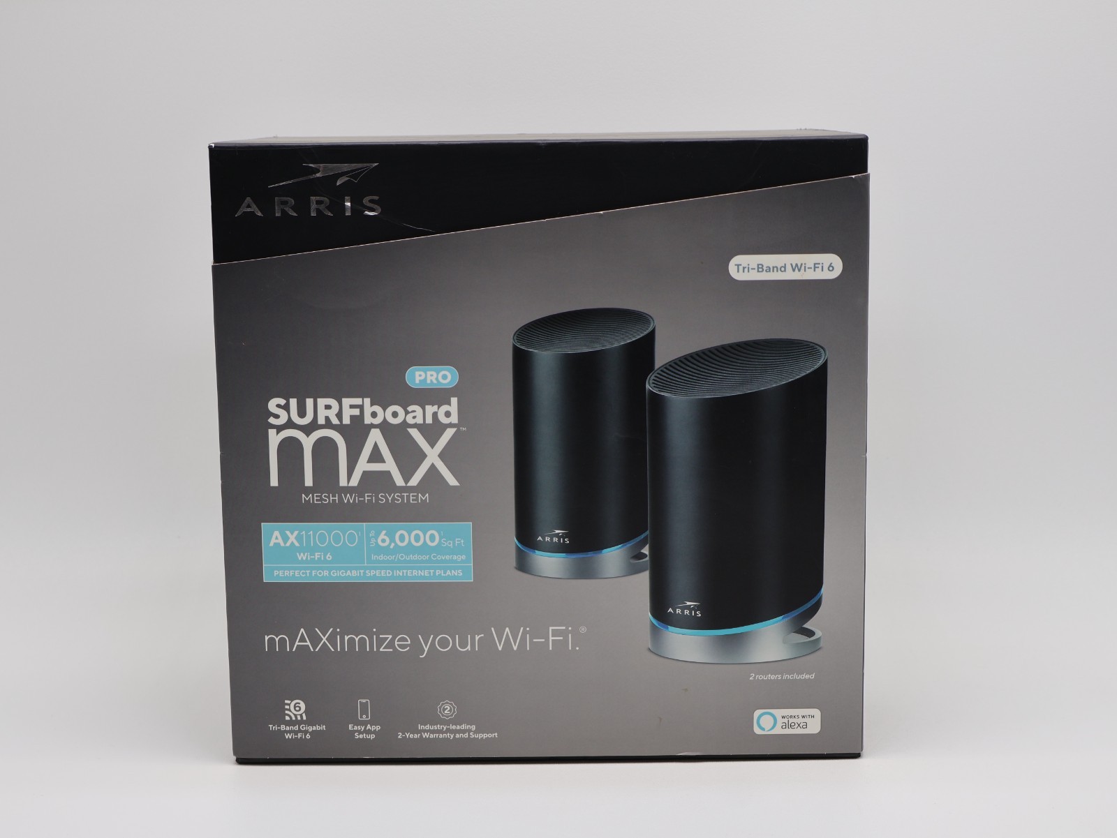 Arris Surfboard Max Pro W133 Tri-Band  Ax11000 Mesh Wi-Fi 6 System  Wi-Fi Speed