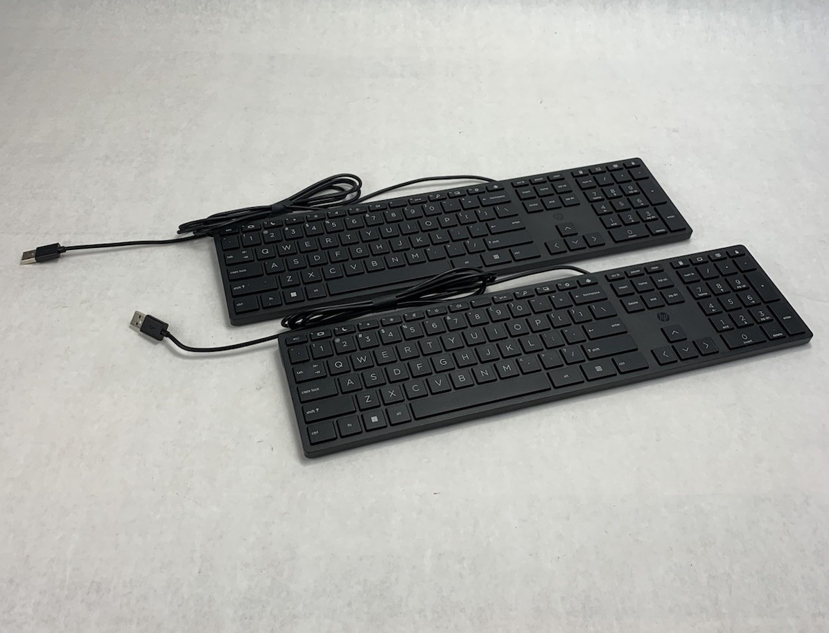 HP TPA-D002K L96909-001 USB-Wired Desktop Keyboard (Lot of 2)