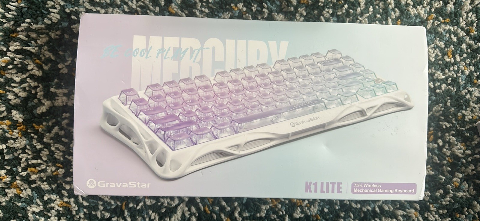 GravaStar K1 LITE Wireless Mechanical Illuminated Gaming Keyboard White QWERTY