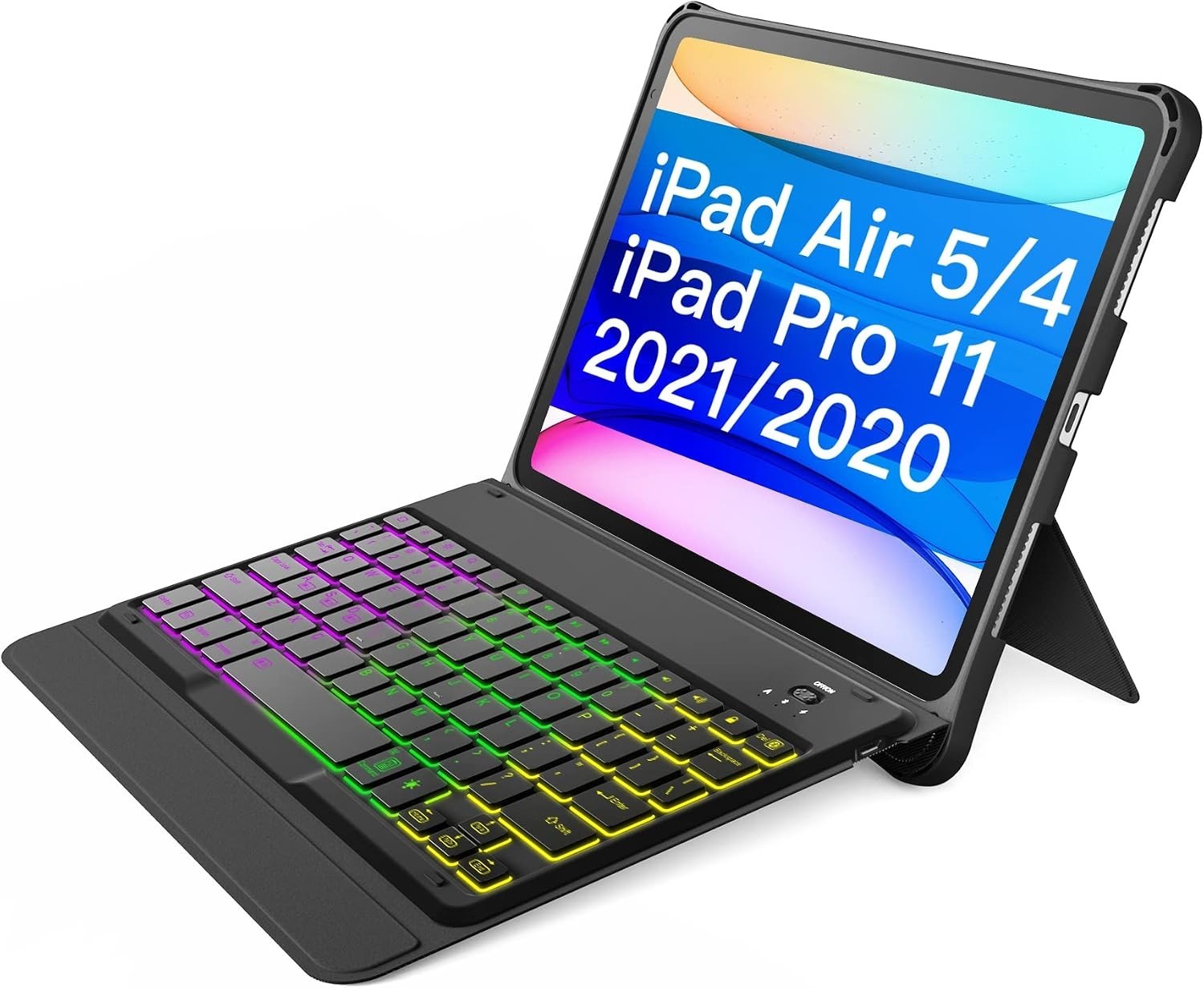 Inateck KB02005 Keyboard Case for iPad Pro 11" 2018-2022 Detachable Backlit Blk