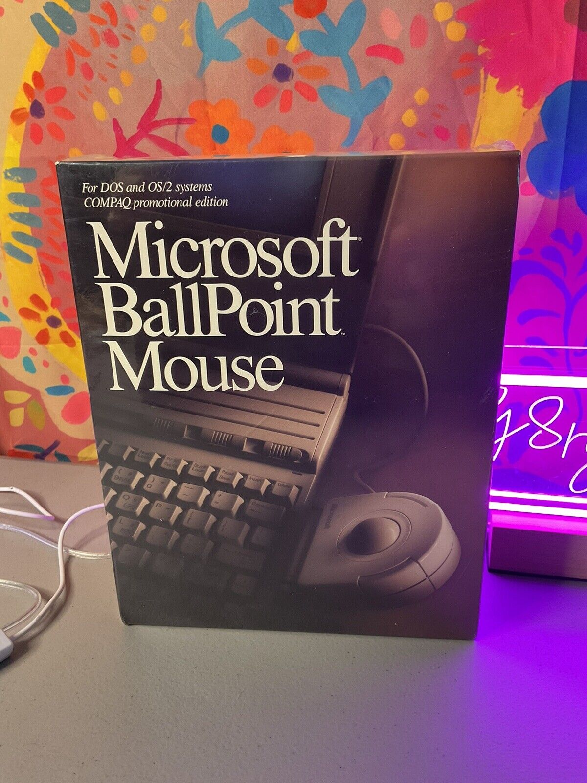 Vintage Microsoft Ballpoint Mouse 1990 Complete NEW SEALED