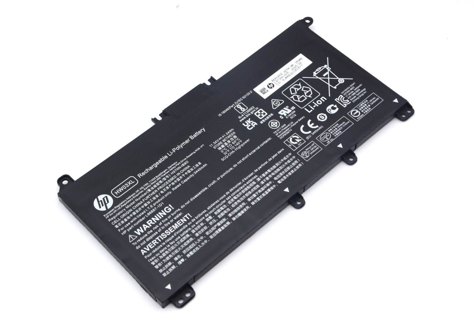Genuine OEM 11.34V HW03XL Battery For HP Pavilion 15 17 L97300-005 HSTNN-IB90