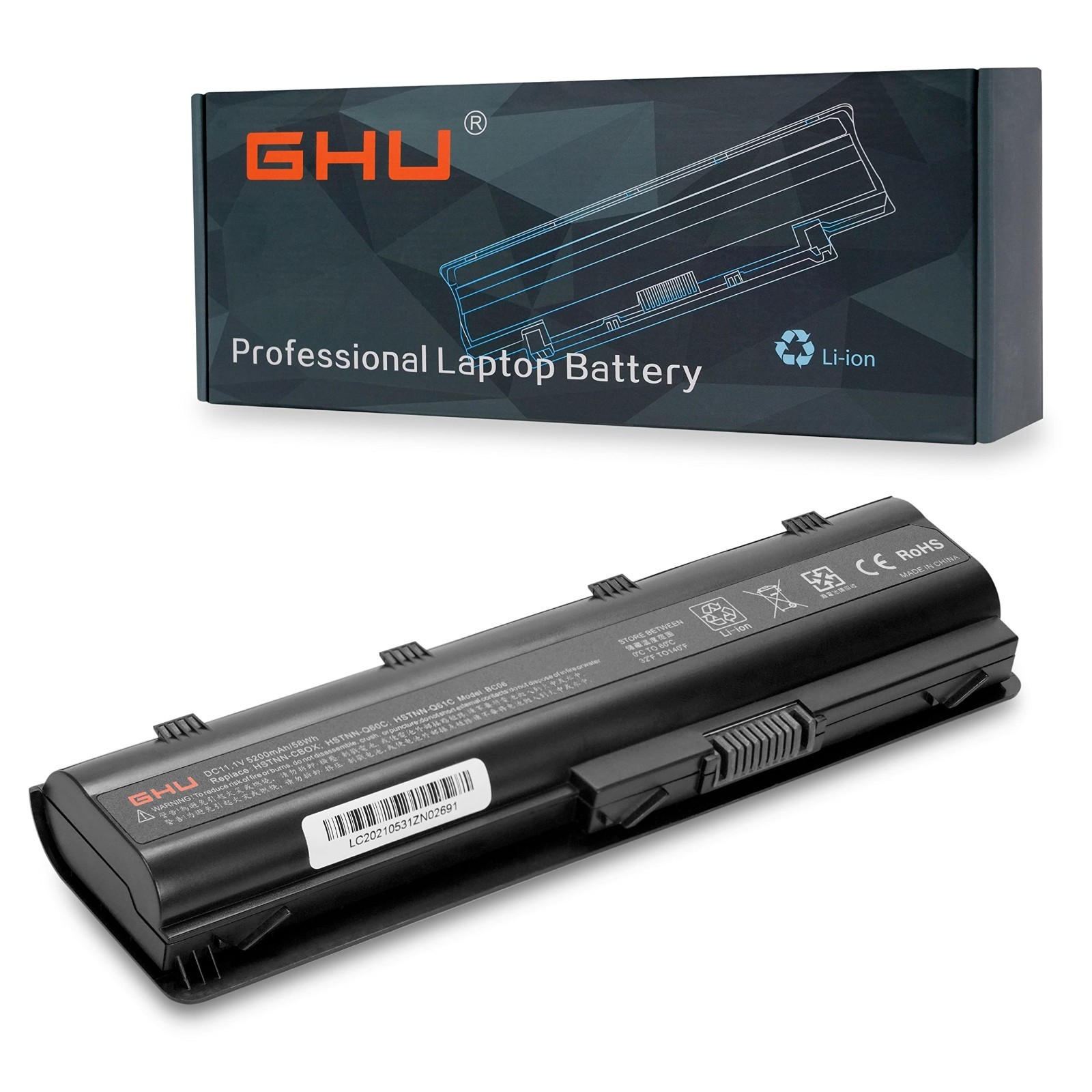 58Wh Laptop Battery Replacement for HP Compaq Presario CQ Series - Compatible 59