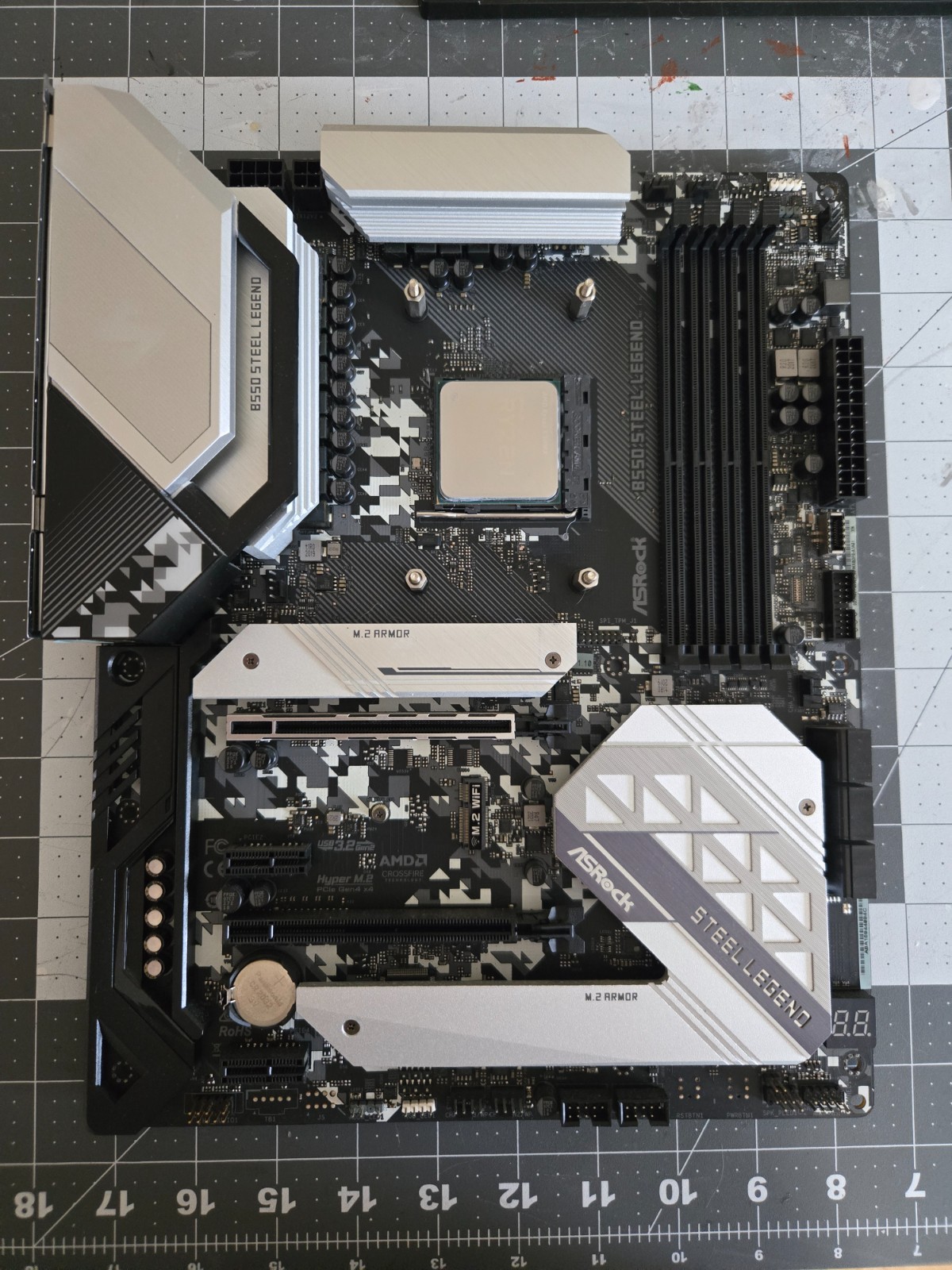 AMD 5600X CPU and Asrock B550 Steel Legend ATX Motheroard Combo