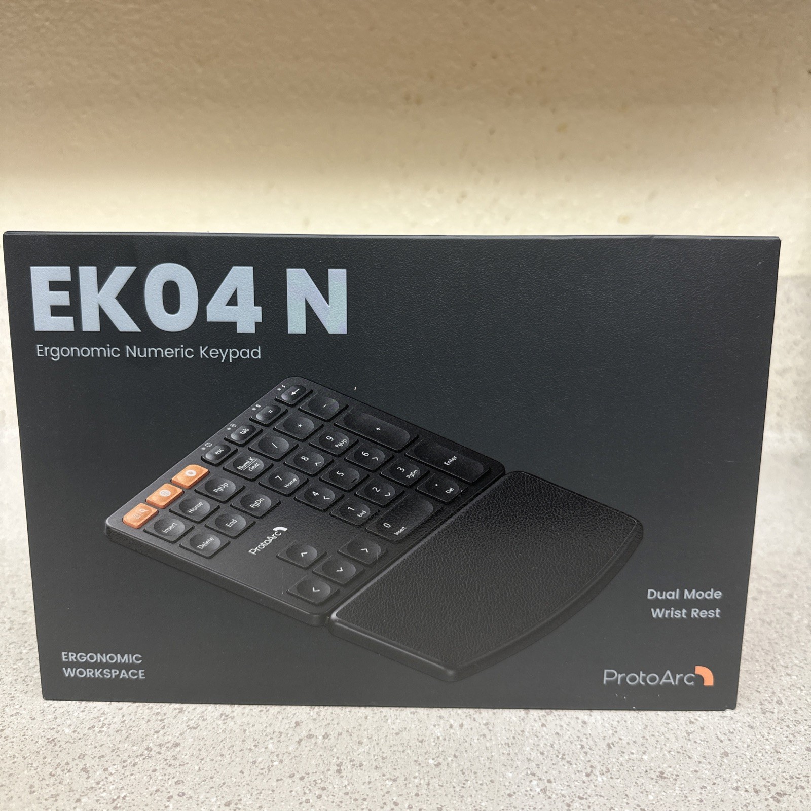 ProtoArc Wireless Numeric Keypad EK04 N Ergonomic Bluetooth Number Pad with 