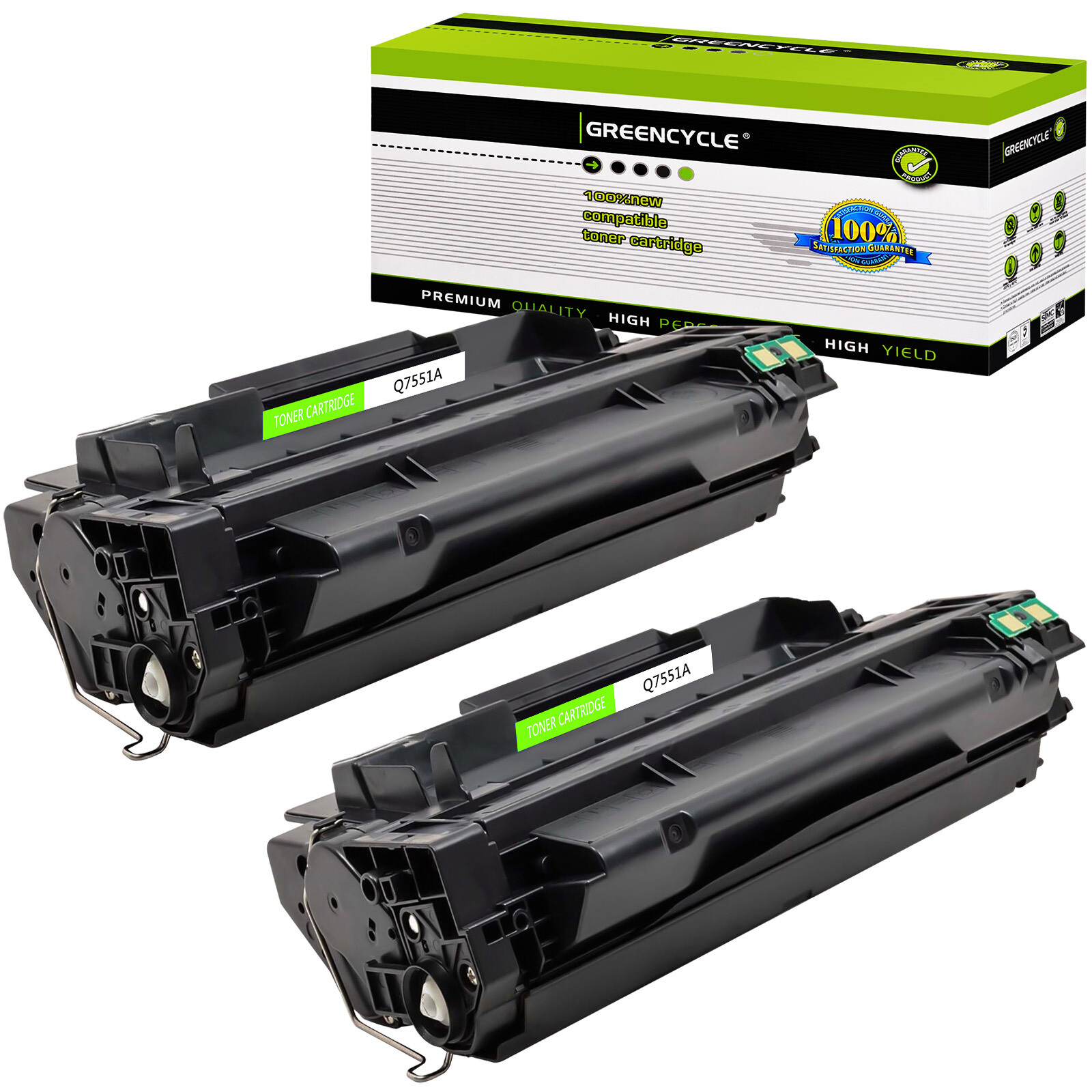 2PK 51A Q7551A Toner Cartridge Compatible For HP LaserJet P3005n P3005x M3027x