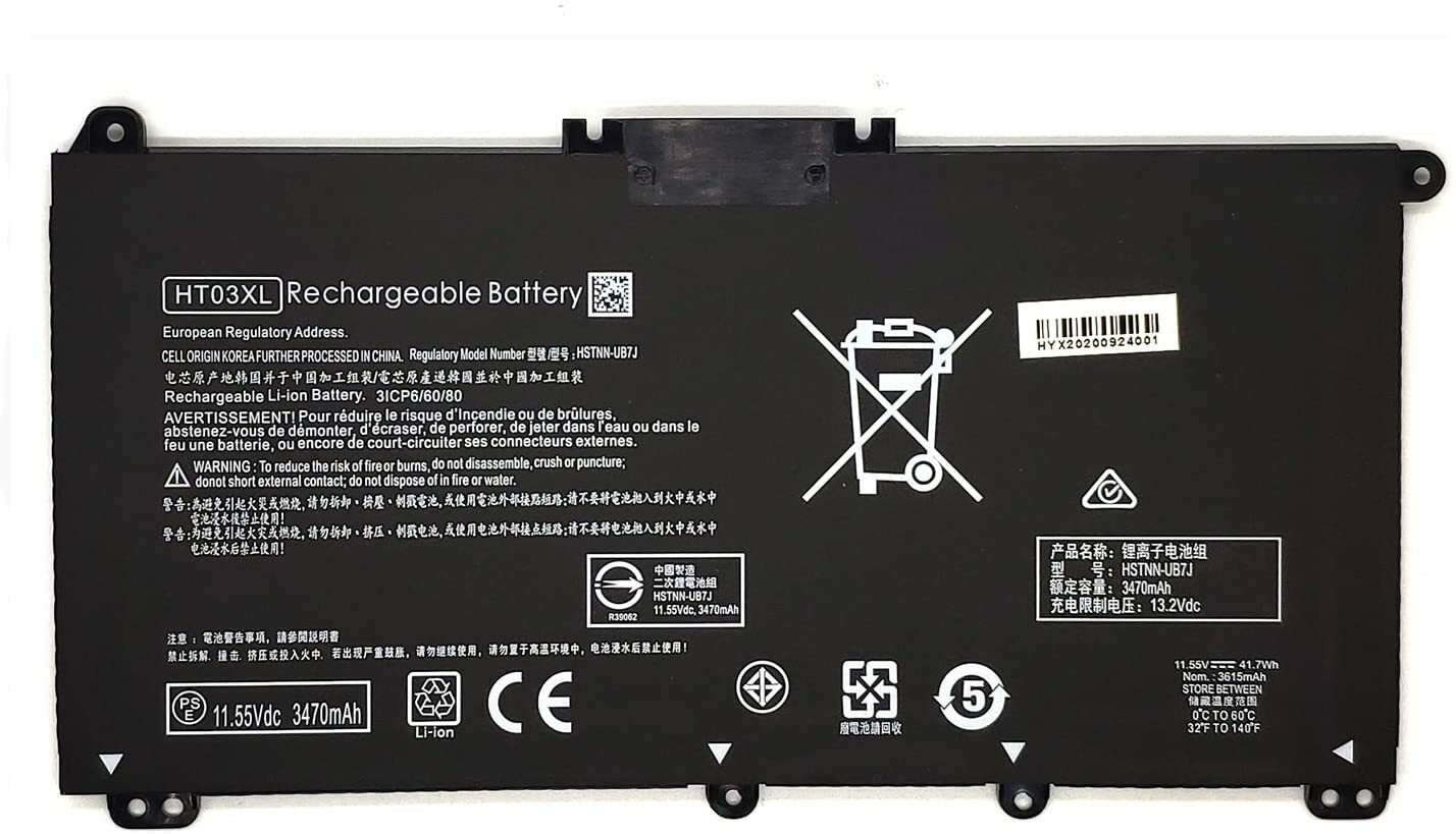11.55V 41.7WH HT03XL Laptop Battery for HP HSTNN-IB8O HSTNN-LB8L HSTNN-IB80 New