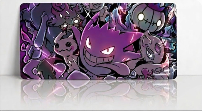 Gengar And Mimikyu TCG Pokemon Mousepad - 23.6x11.8