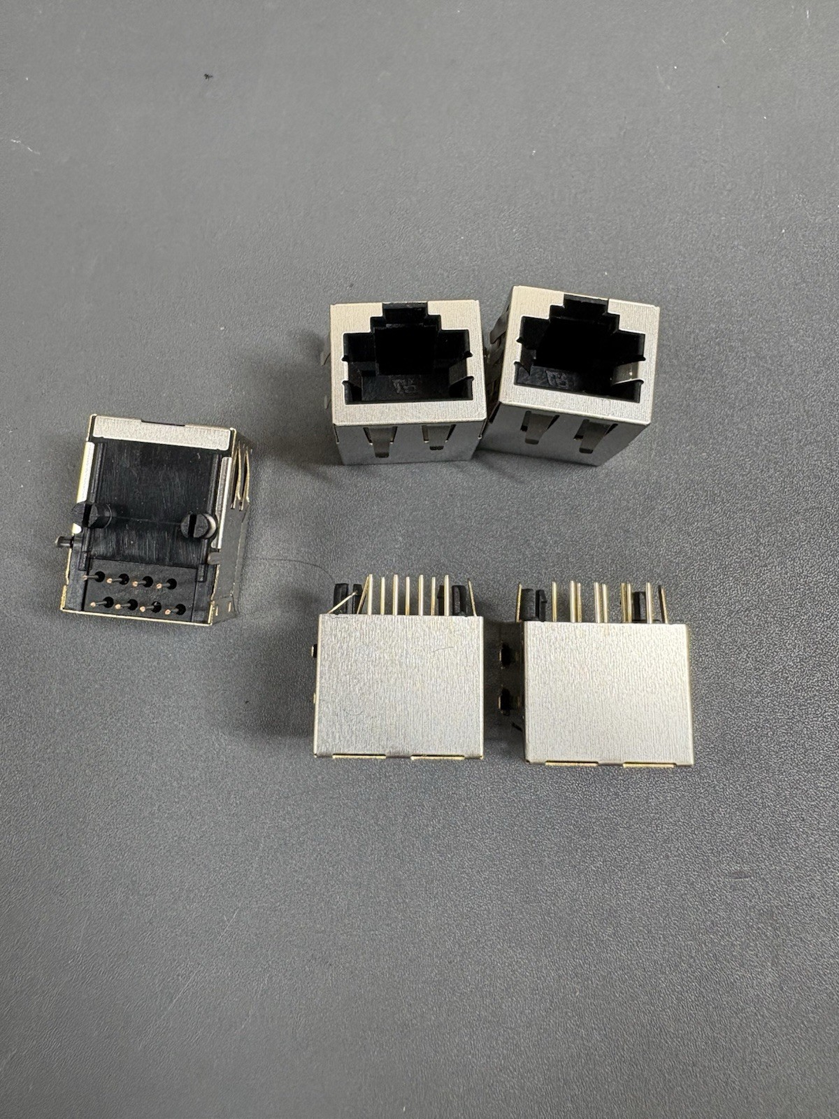 50pcs CAT5 Modular Network RJ45 59 8P PCB Jack Connector Metal Extended Version