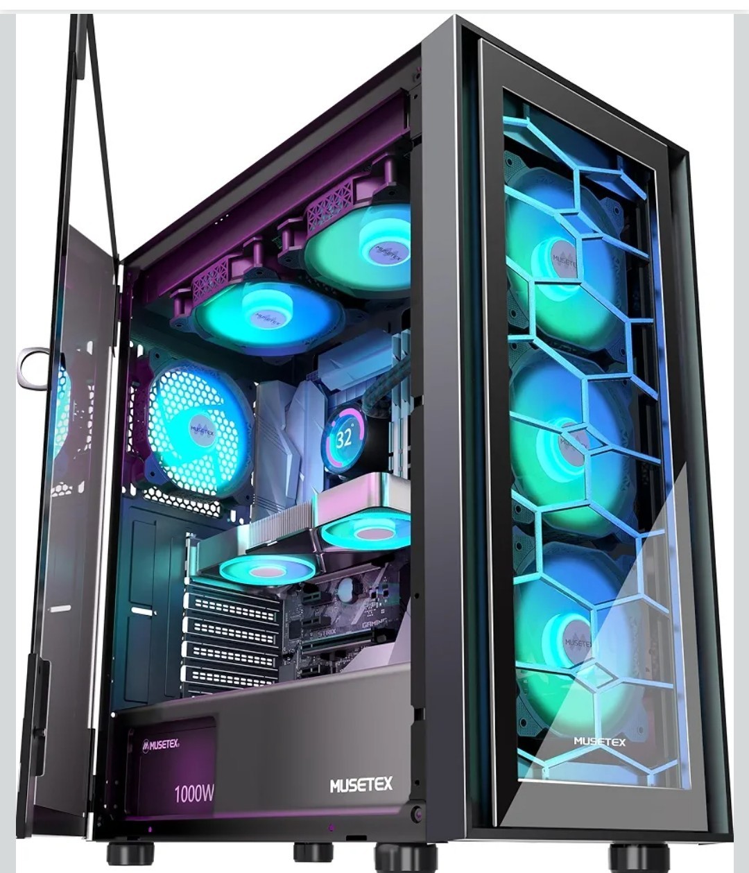 Musetex G07 Atx Pc Case 6 PWM