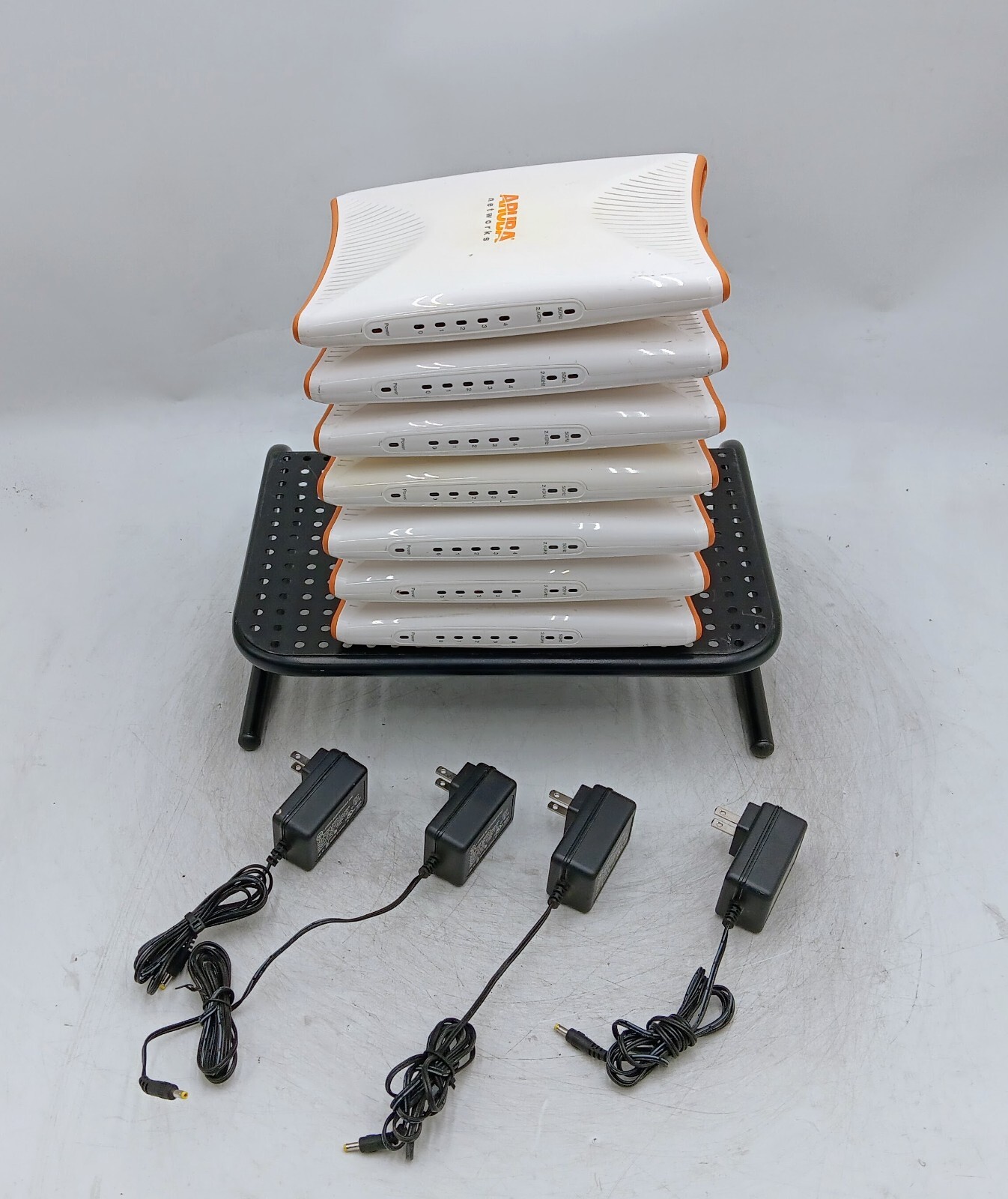 LOT OF 7 Aruba RAP-5WN Remote Wireless Access Point W/ 4X AC Power