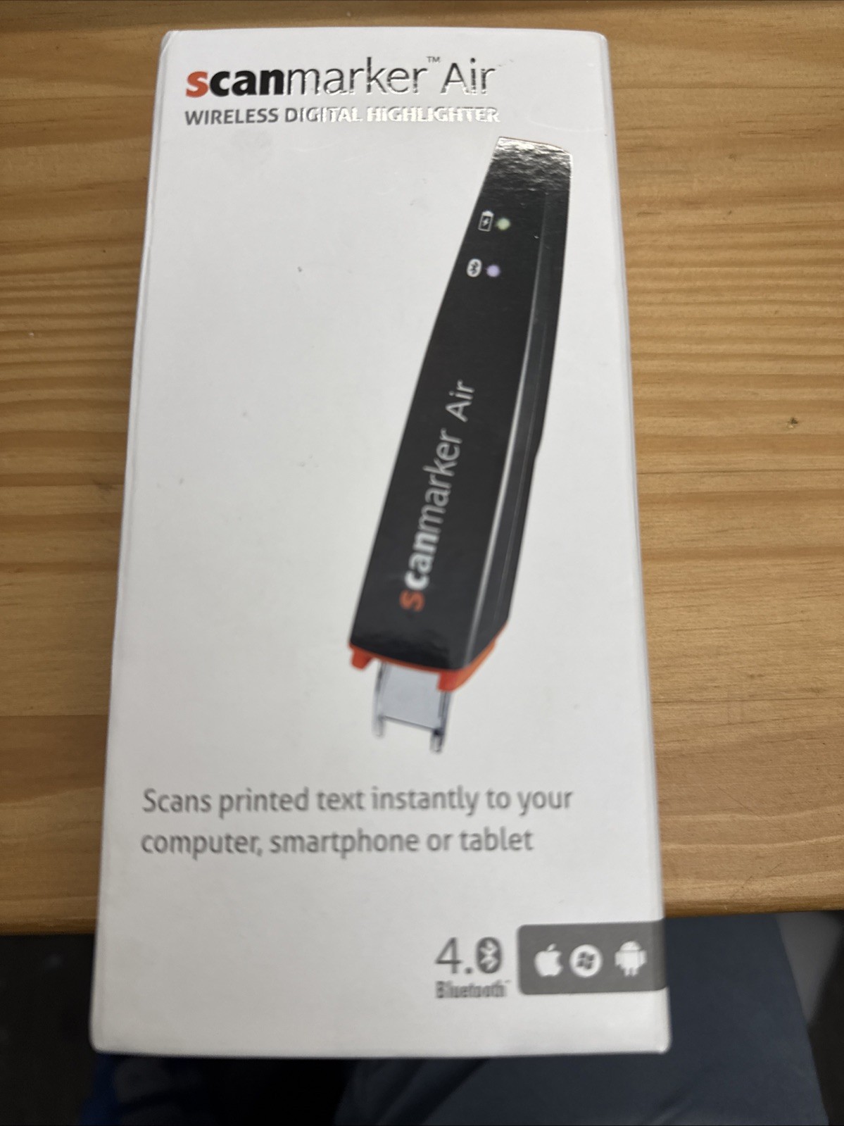 Scanmarker Air Pen Scanner - Wireless OCR Digital Highlighter and Reader - Black