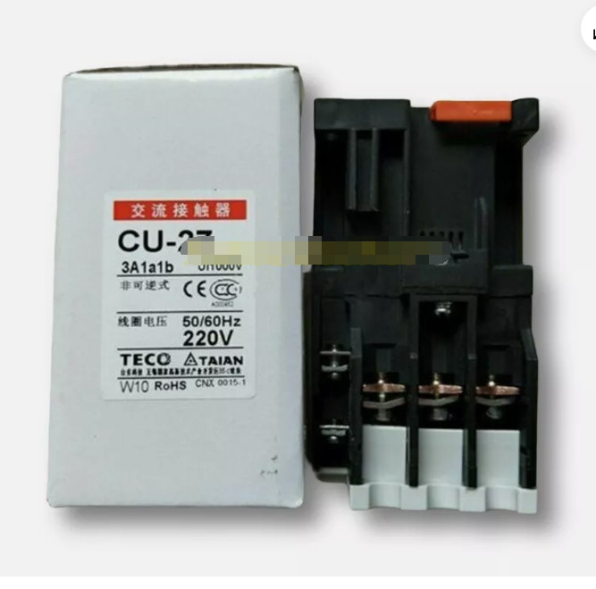 TECO AC Contactor CU-27 3a1a1b AC24V 36V 48V 110V 220V 380V Genuine New#ya