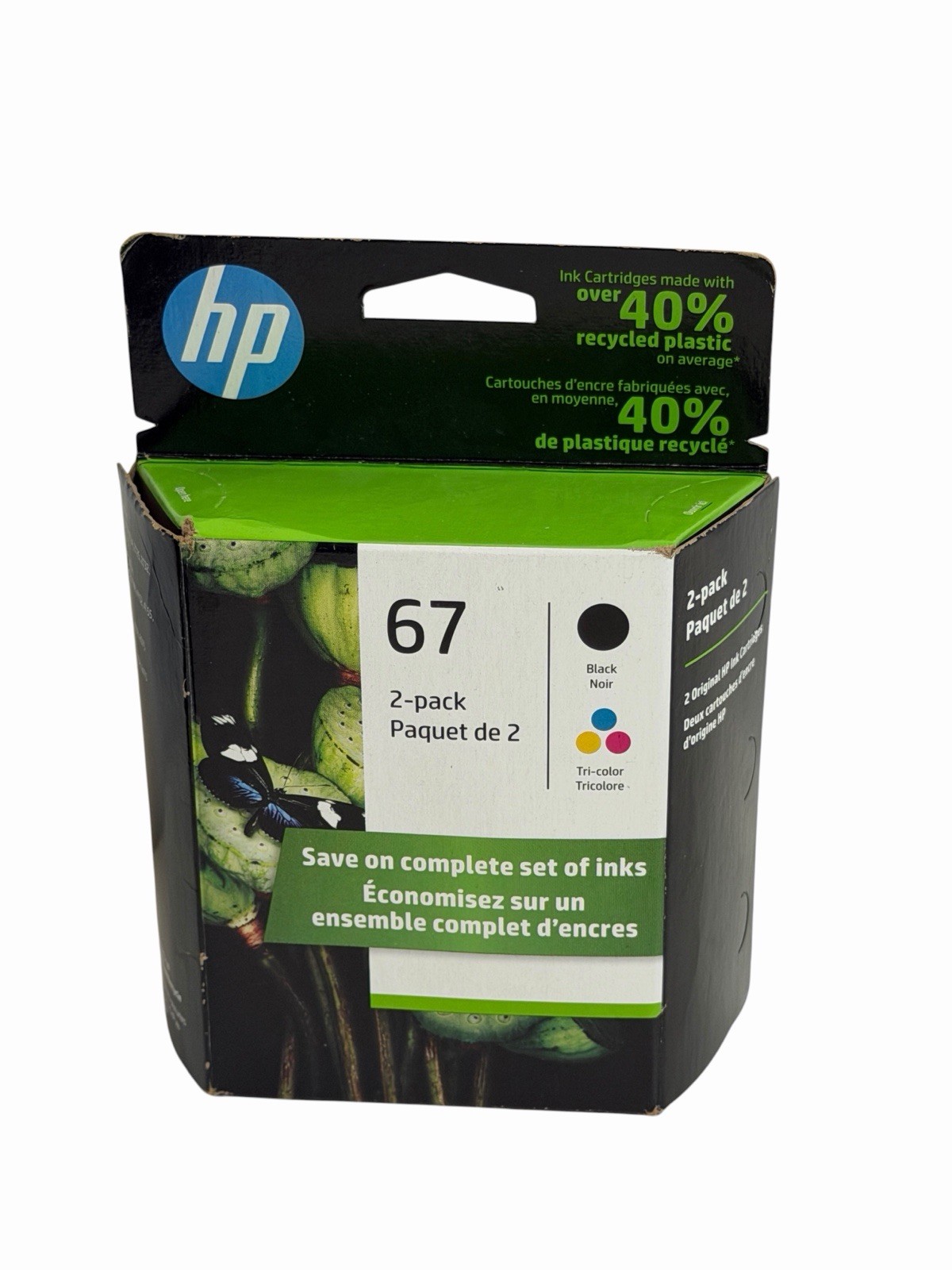 HP 67 (3YP29AN) Black and Tri-Color Ink Cartridges EXP Mar-2023 ~ 