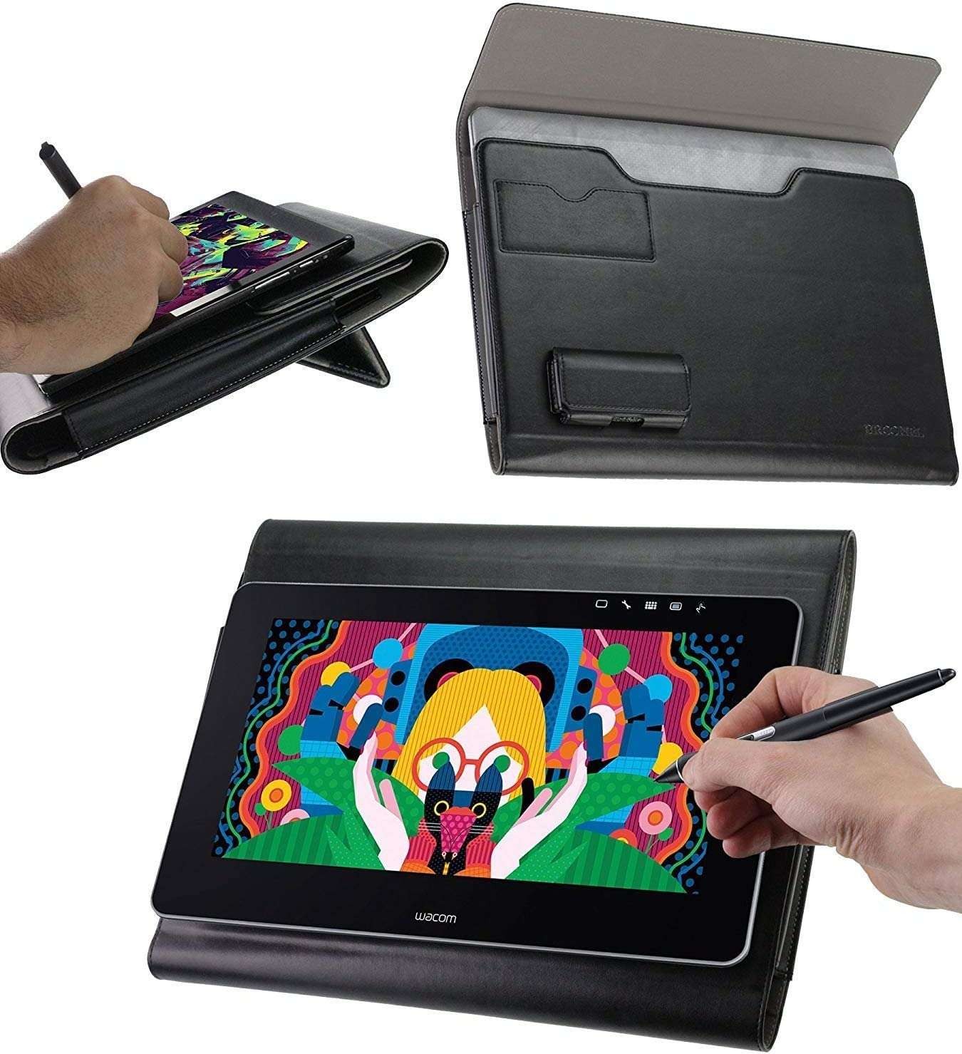 Broonel Black Case For Wacom Bamboo Slate Small