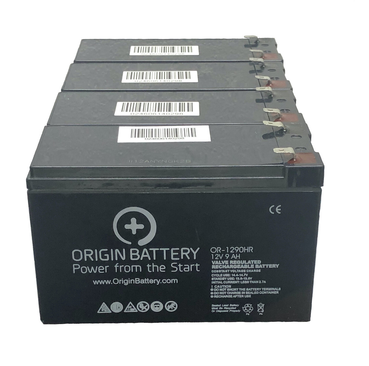 APC SUA1500R2X138 Battery Replacement Kit - 4 Pack 12V 9AH High-Rate Discharge