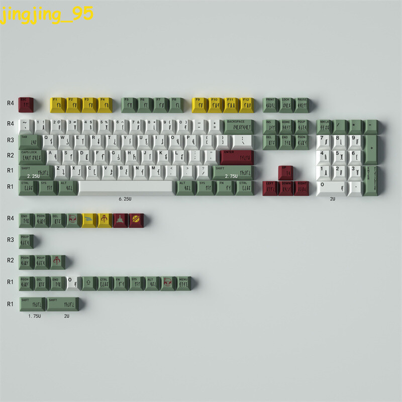 Star Wars Keycap PBT For Mechanical Cosplay Props Cherry Gifts Accessories Set