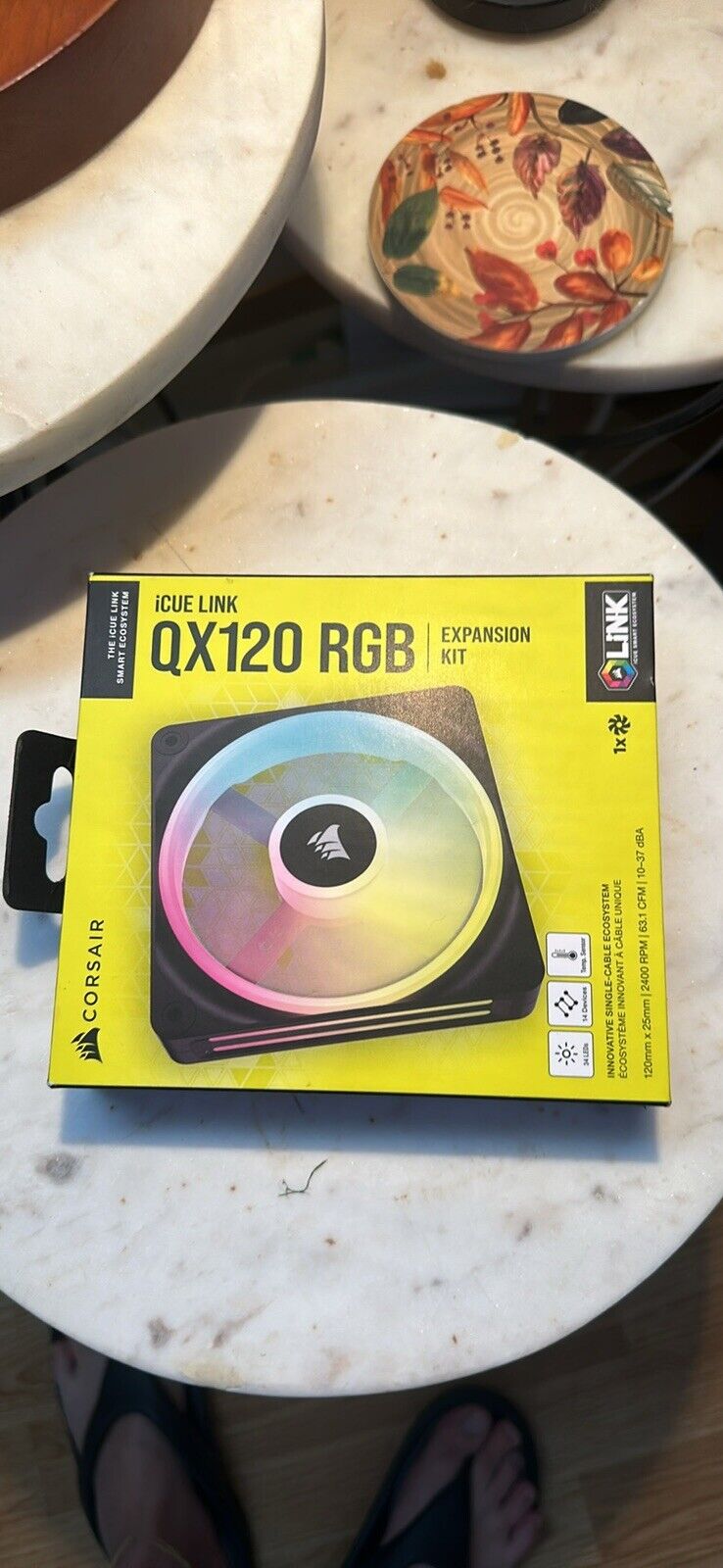 CORSAIR QX RGB Series, iCUE LINK QX120 RGB, 120mm Magnetic Dome RGB Fan, Expansi