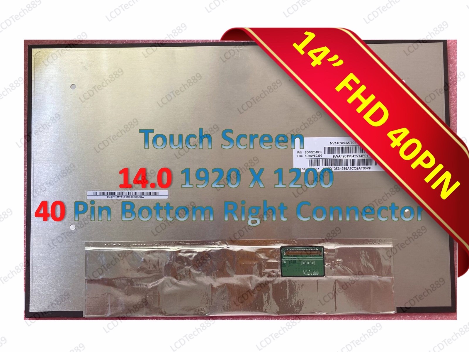 New/Orig Lenovo ThinkPad T14s Gen 5 6 Lcd Screen WUXGA Touch eDP 40ps 5D10V82518