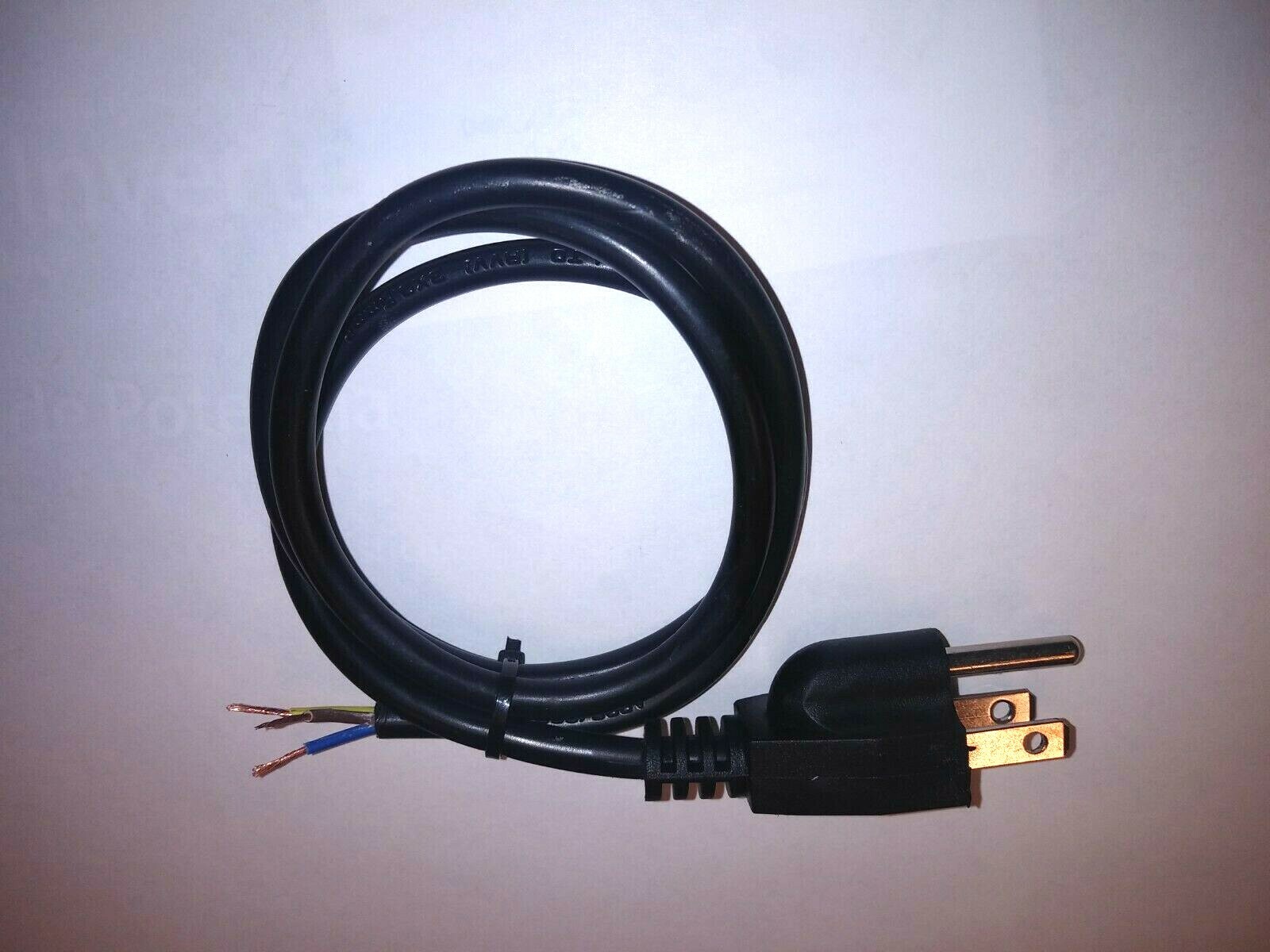 32 Inches 18AWG AC Power Cord (NEMA 5-15P to ROJ 3-Wire Open End Bare Pigtail)