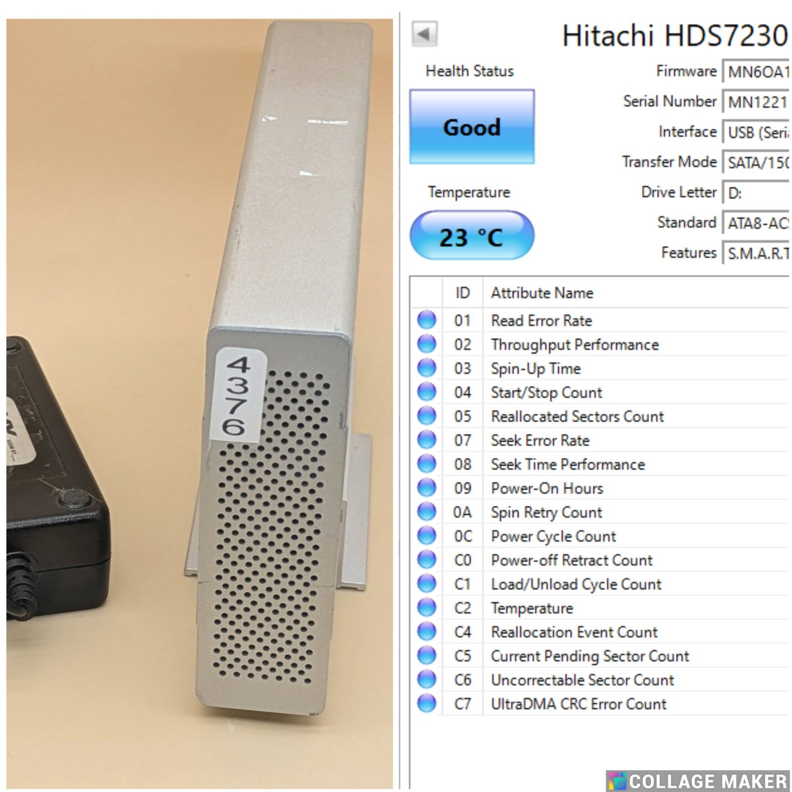 OWC Mercury Elite-AL Pro External HD Enclosure & 2TB Hitachi HDS723020BLA642 HDD