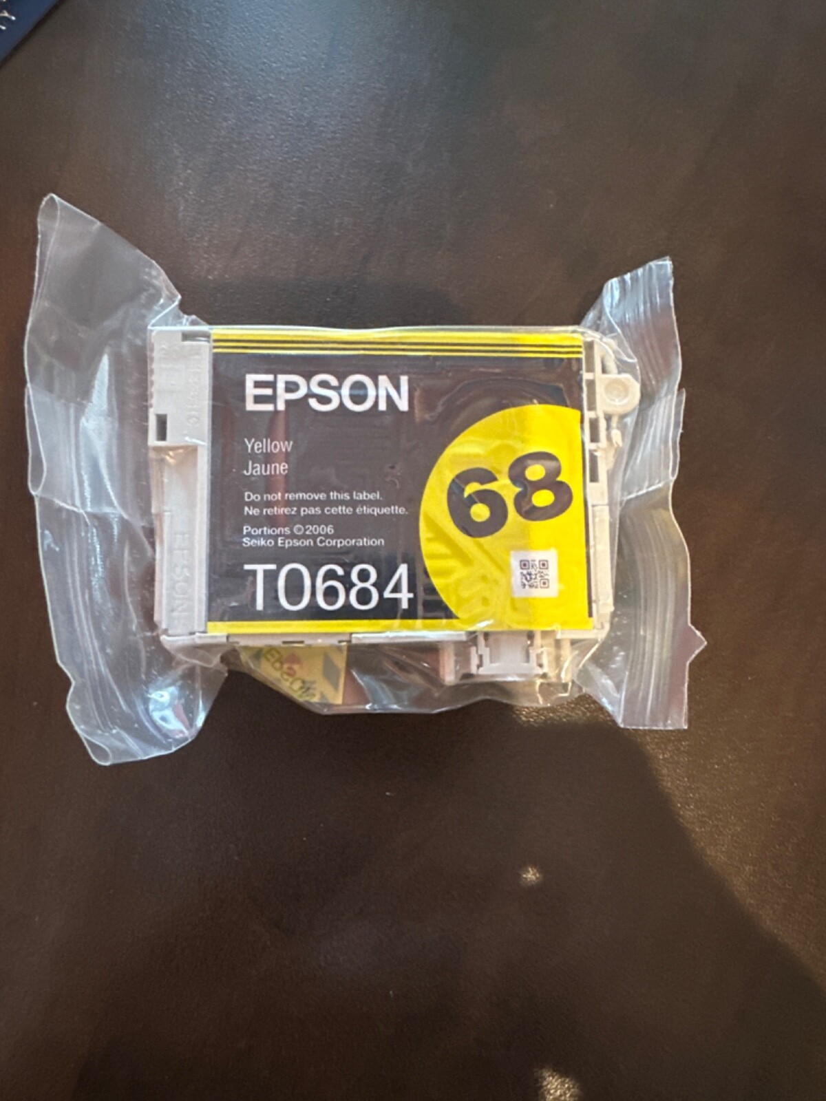 New Genuine Epson 68 Yellow Ink Cartridge Stylus CX5000, CX6000 