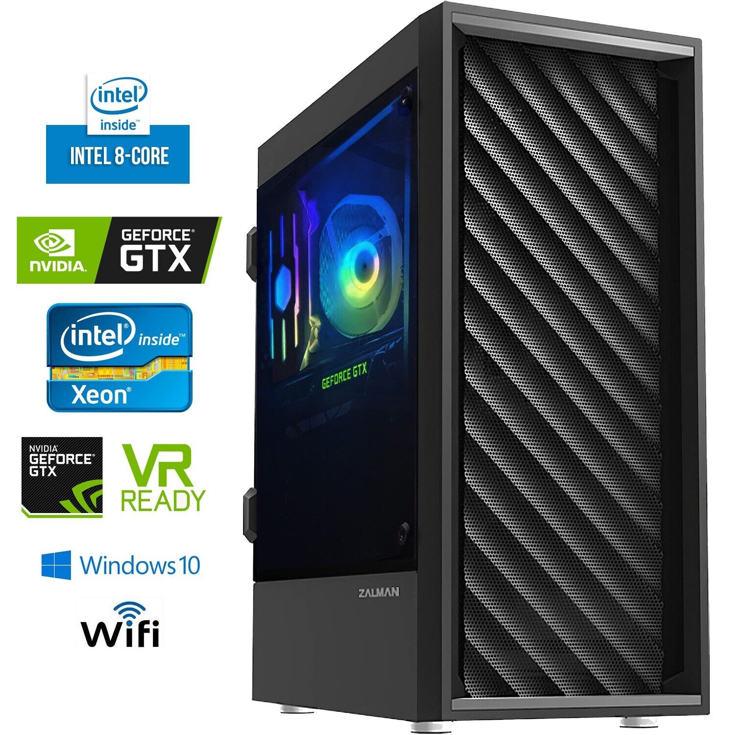 💰 GTX 660 | Best Budget Gaming PC - INTEL 8-CORE, 16GB RAM, 256GB M.2, WIFI, BT