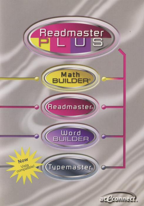 Readmaster Plus PC CD reading pace understanding vocabulary terms math typing