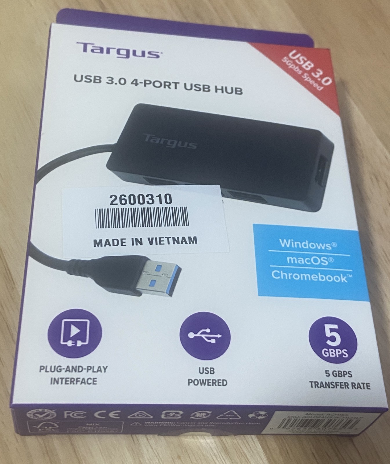 Targus USB 3.0 4-Port USB HUB