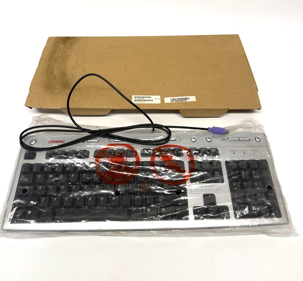 VINTAGE NOS Compaq 5187-5023 PS/2 Multimedia Keyboard model 5069-6678