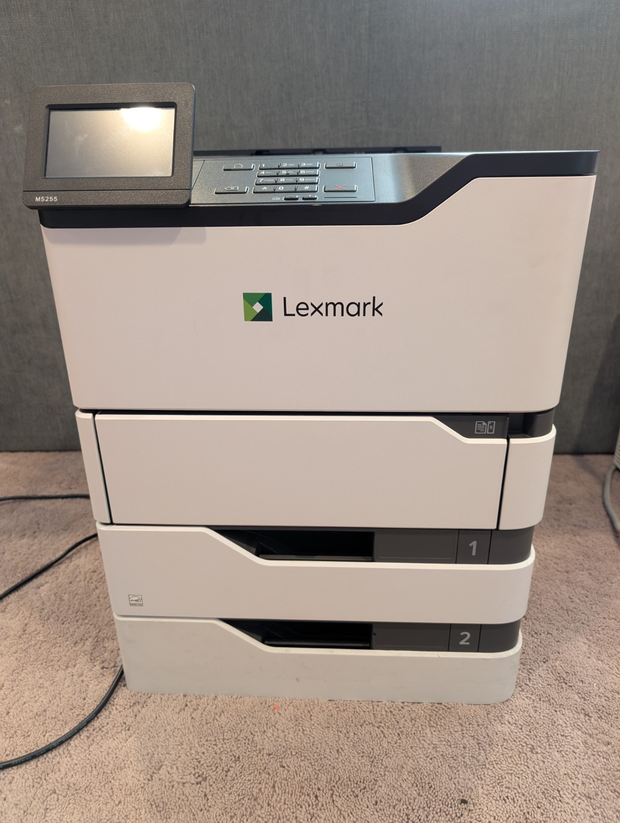 Lexmark M5255 Monochrome Laser Printer Duplex - Used Excellent Condition