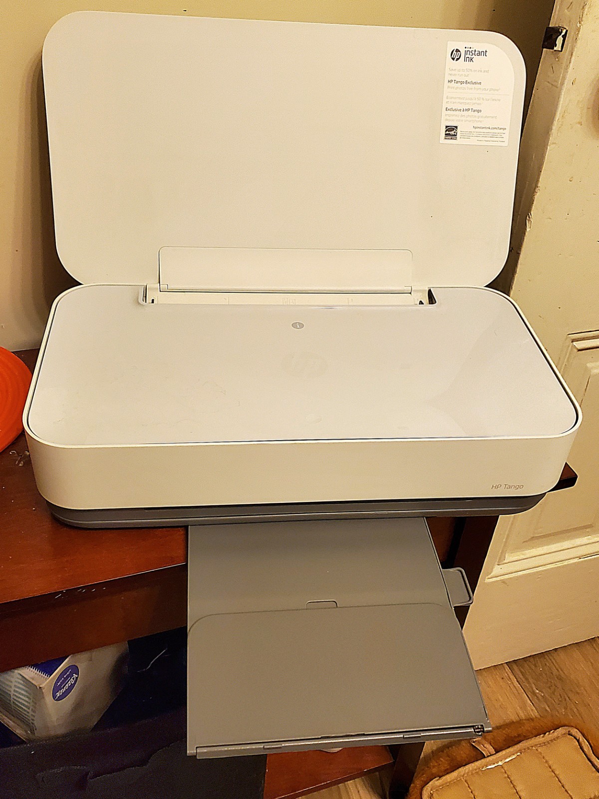HP Tango X Wireless/Cabled Printer  Model SNPRC-1805-01 includes ink instruction