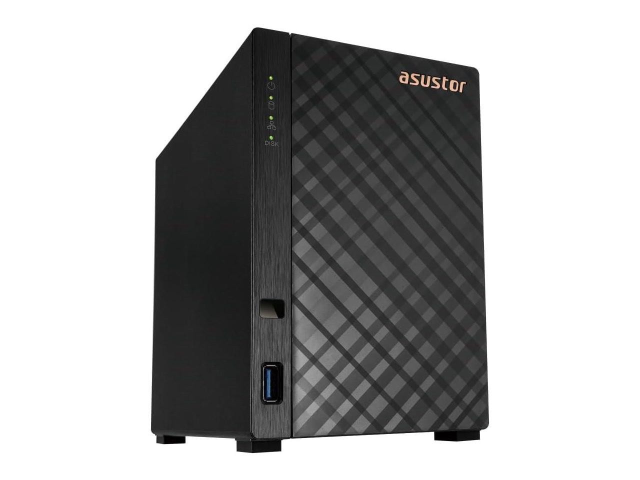 Asustor AS1202T Drivestor 2 Gen 2 ,2 Bay NAS, Quad-Core 1.7GHz CPU, 2.5GbE Port,