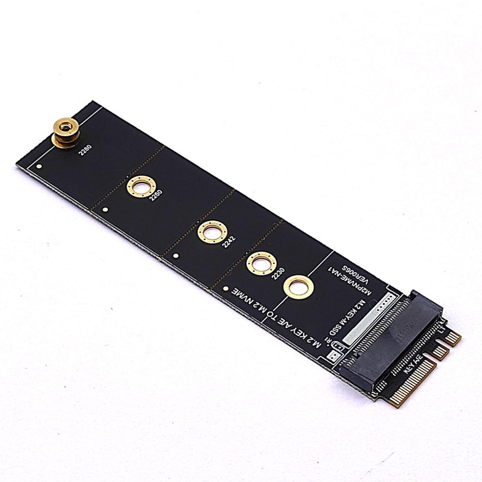 M.2 KEY A E to M.2 NVME KEY M SSD Adapter WIFI Wireless Network Card Slot