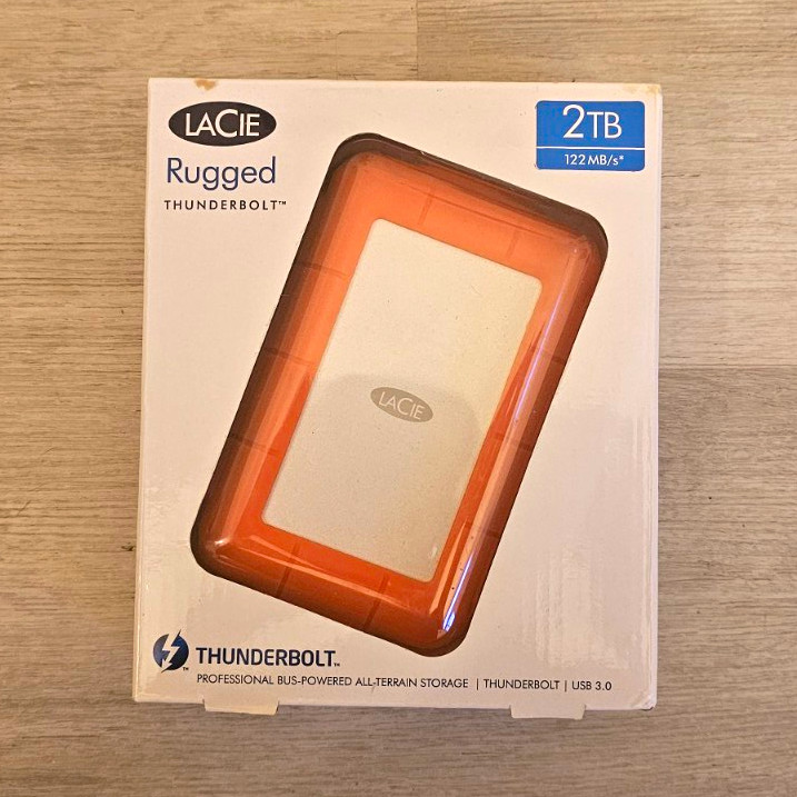 LaCie Rugged Thunderbolt 2TB Portable External HDD & USB 3.0