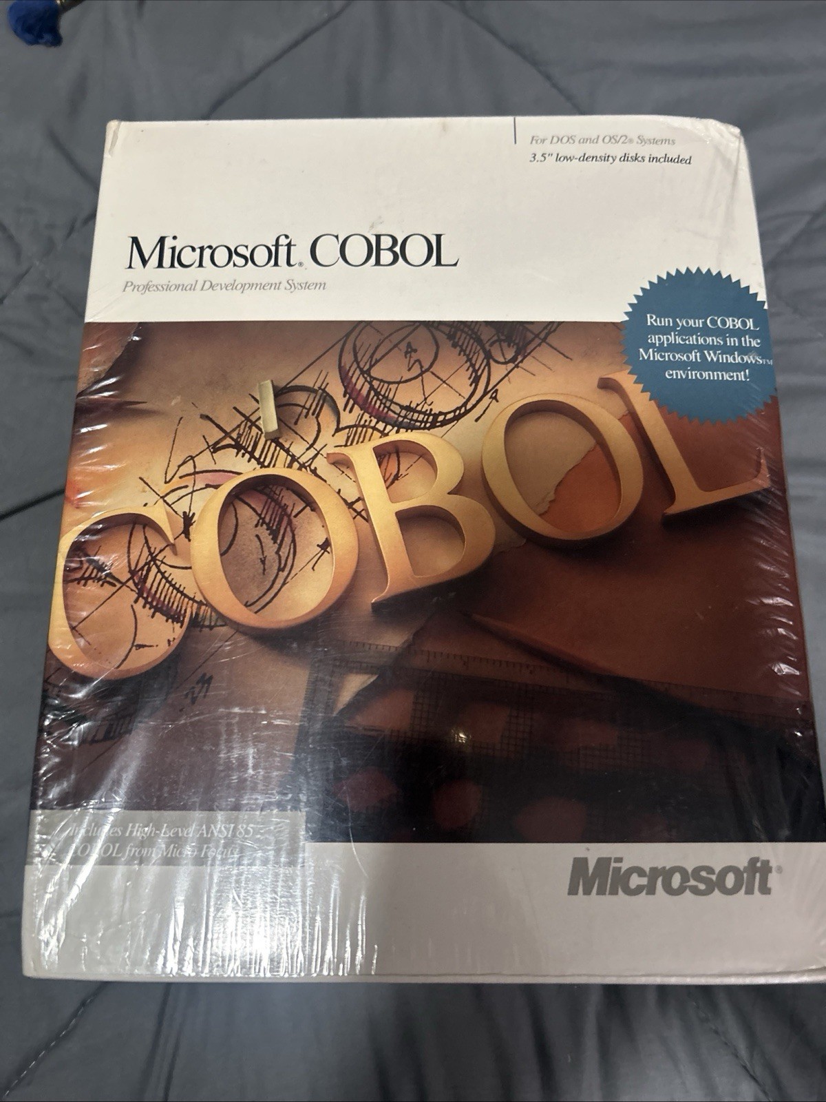Factory Sealed Microsoft COBOL Develoment System Versión 4.5 For Dos And OS/2