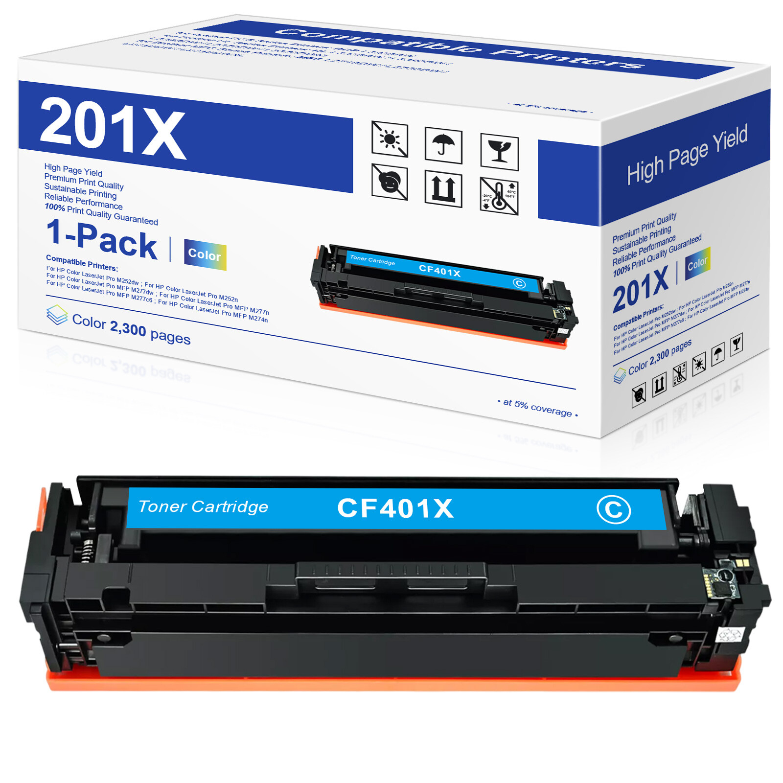201X CF400X 201A Toner for HP Color Laserjet Pro MFP M277dw M277c6 M252n M252dw
