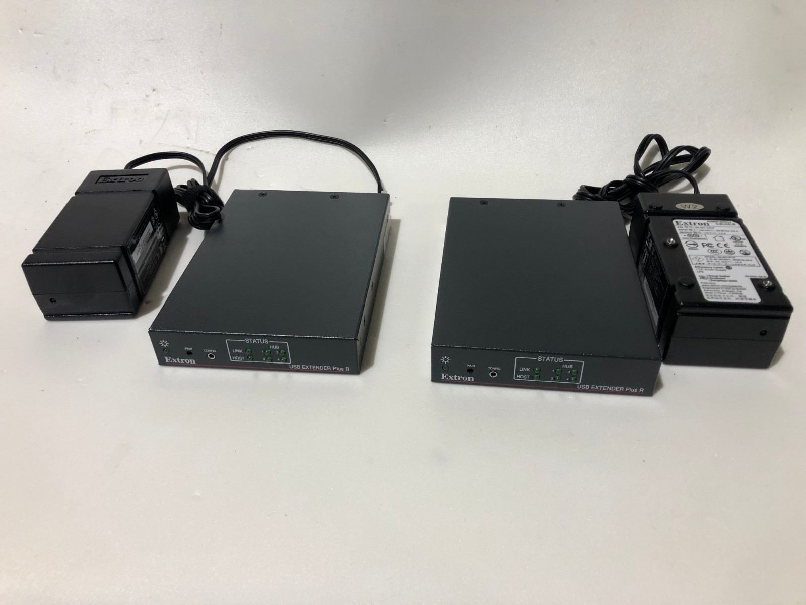 Lot of 2 Extron USB Extender Plus R - AC Adapters Included