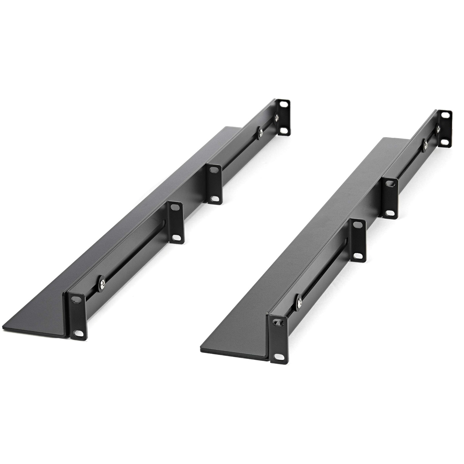 StarTech.com 1U 19 inch Server Rack Rails - 24-36 | 200 lbs, Black 