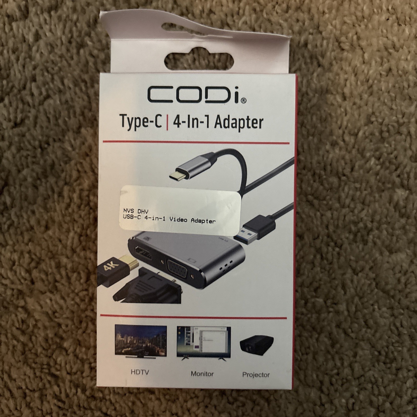 CODi A01063 4-IN-1 USB-C to HDMI & VGA Display Adapter