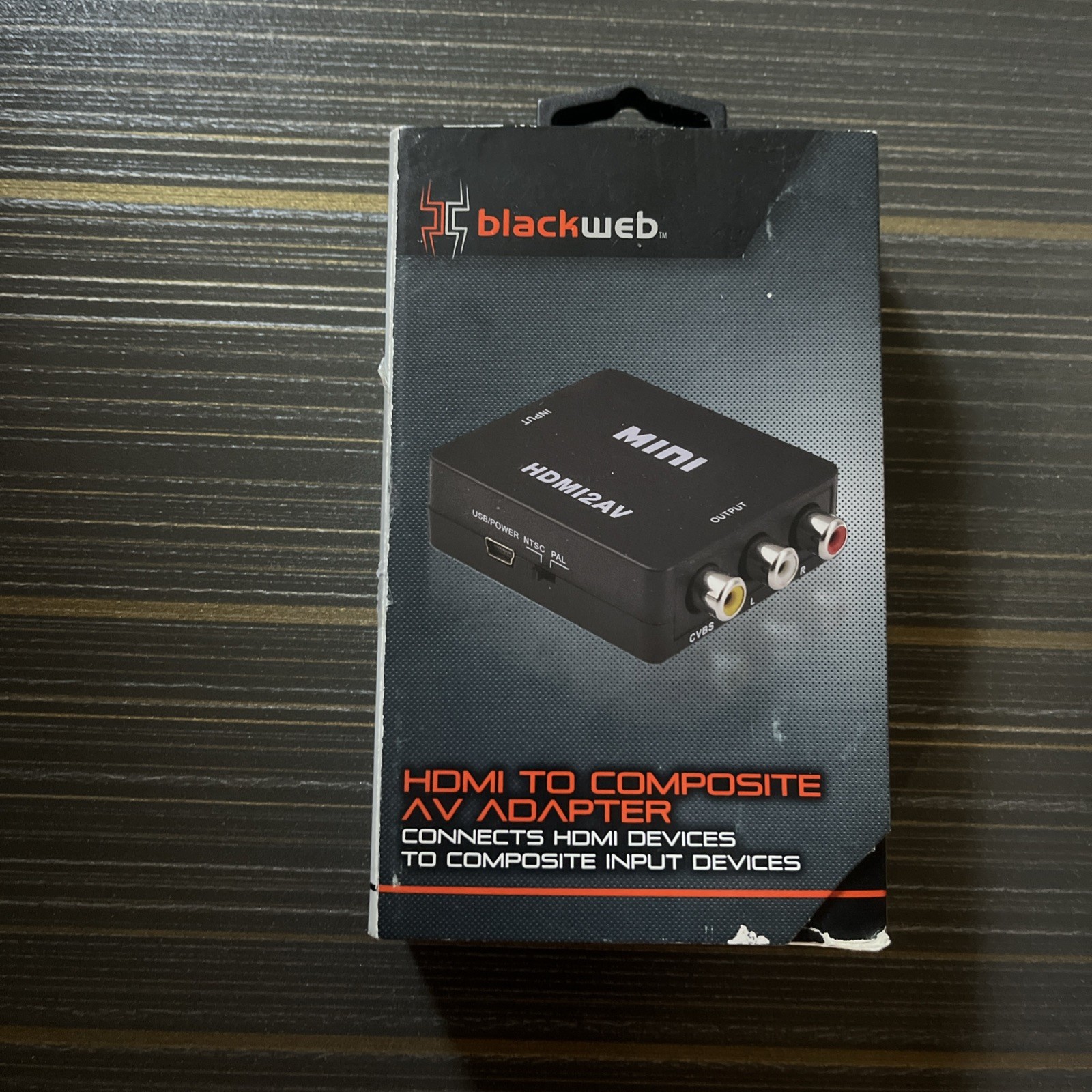 Blackweb HDMI To Composite AV Adapter 1080p BWA18AV004 