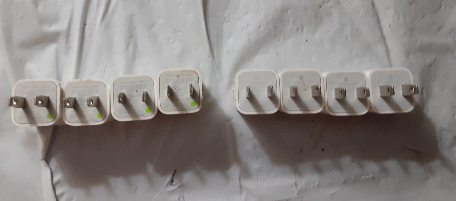 8-pc Genuine Apple A1385 & A1265 5W USB Power Adapter Charger Block for iPhone