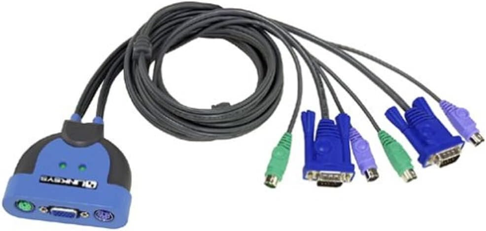 Cisco-Linksys KVM2KIT ProConnect Integrated KVM 2-Port Switch & Connector Cables