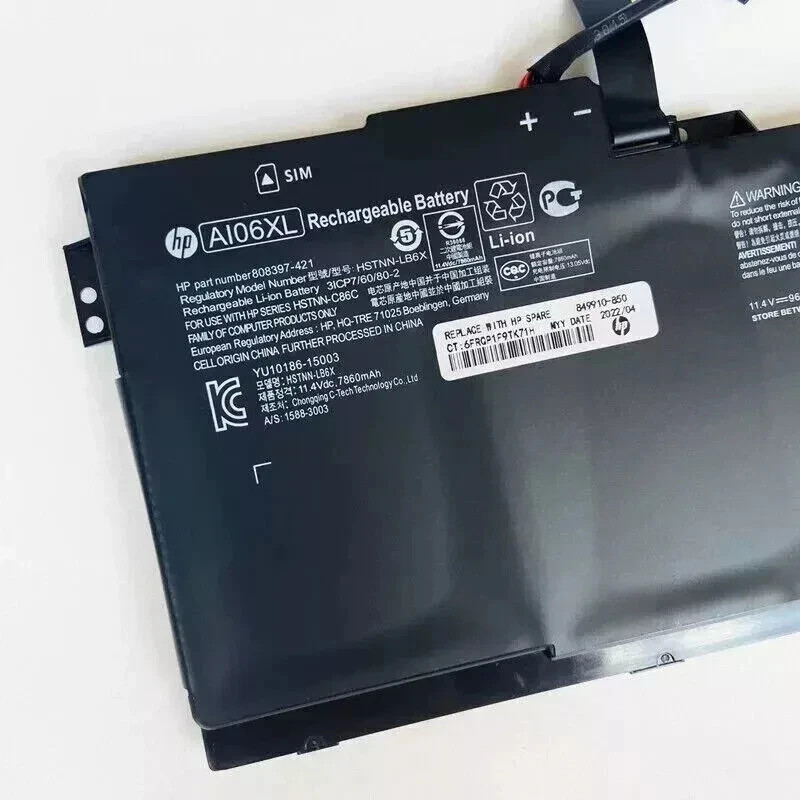 Genuine 96Wh AI06XL Battery for HP ZBook 17 (G3) 808451-001 HSTNN-C86C A106XL