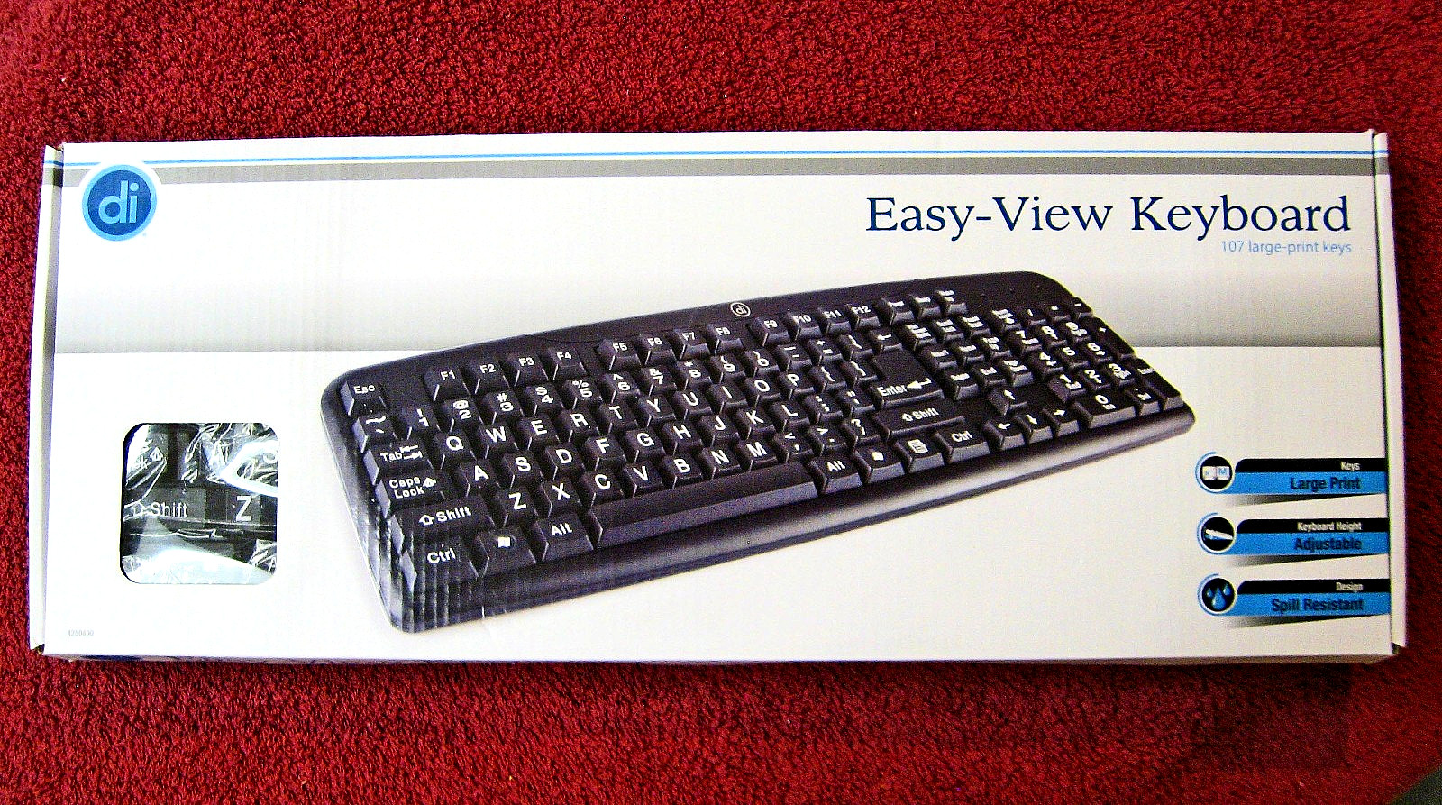 Digital Innovations 4250400 Easy View USB Keyboard Large Print Keys = NEW IN BOX